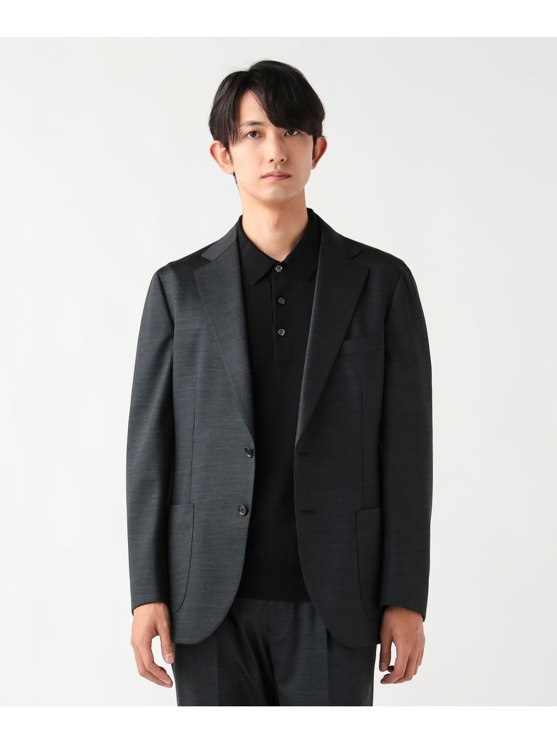 ウールミックス ストレッチ 2ボタン ジャケット(セットアップ対応) BEAMS HEART MEN ビームス ハート ジャケット・アウター テーラードジャケット・ブレザー グレー ネイビー【送料無料】[ Fashion]