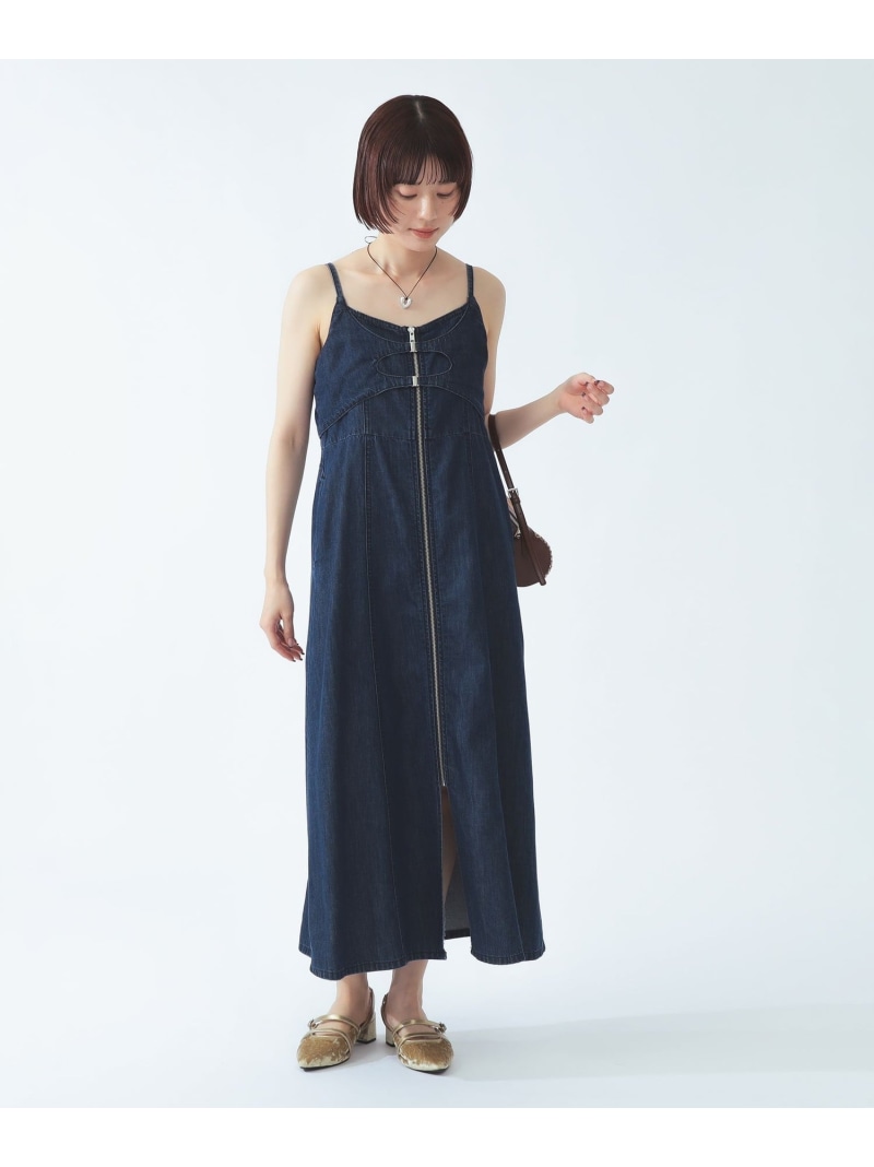 ジーンズ ジップ 太陽フレア 衣裳 Ray BEAMS ビームス ウイメン 衣裳・御召しもの 余分の物の衣裳・御召しもの 青碧【貨物輸送無料】[ Fashion]