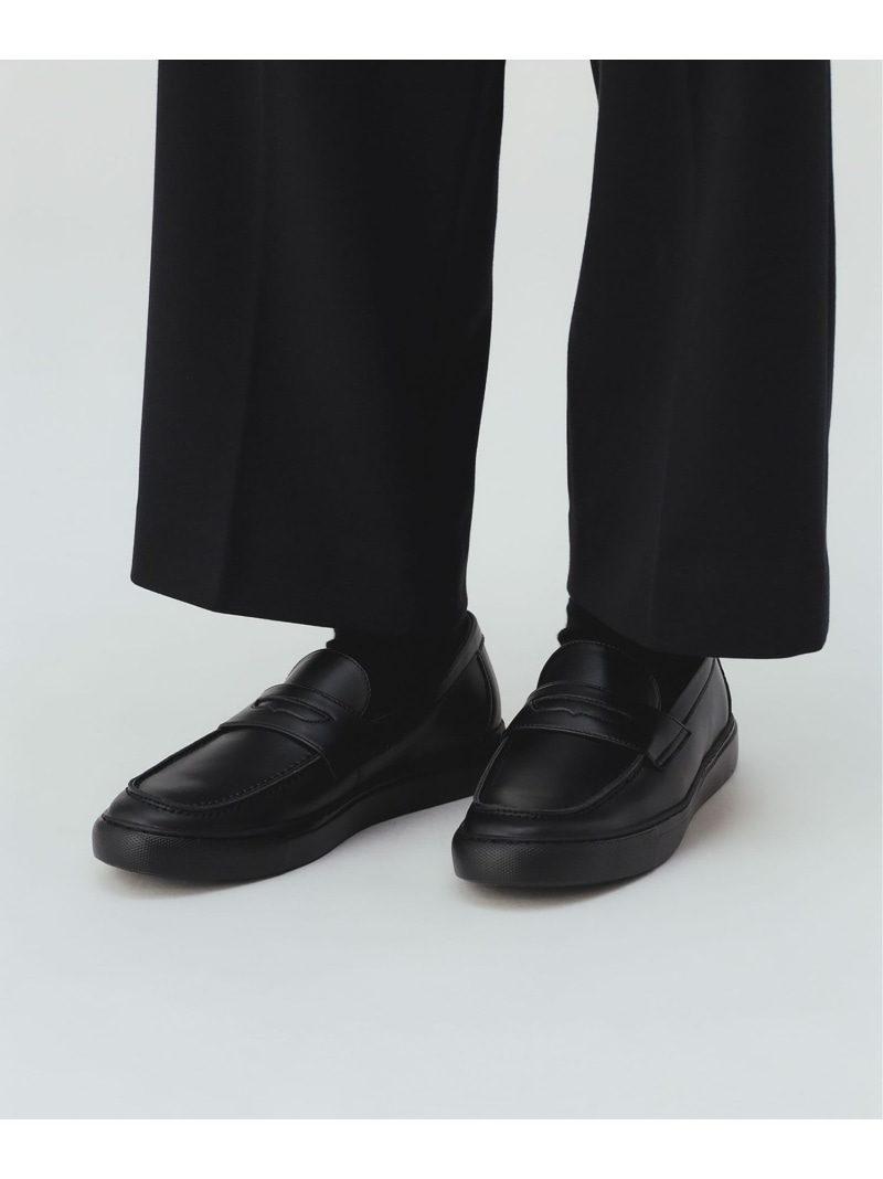 フェイクレザー ローファースニーカー BEAMS HEART MEN ビームス ハート シューズ・靴 スニーカー ブラック【送料無料】[ Fashion]｜BEAMS／ビームス