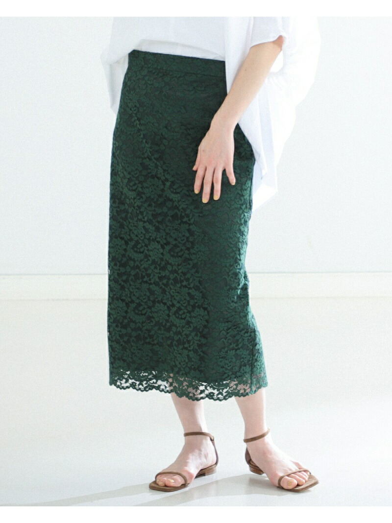 Demi Luxe Beams タイトスカート ラッセルレース デミルクス ビームス