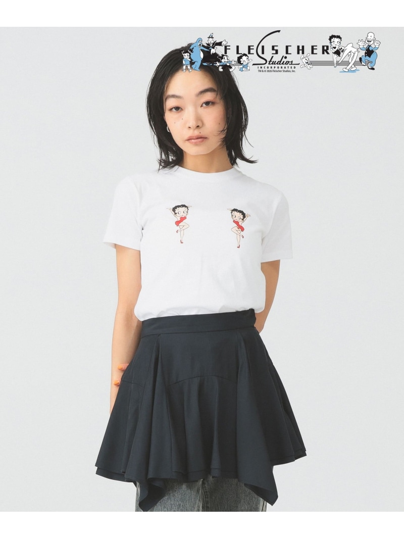 Betty Boop(TM) / twins Tシャツ Ray BEAMS ビームス ウイメン トップス カットソー・Tシャツ ホワイト【送料無料】[ Fashion]