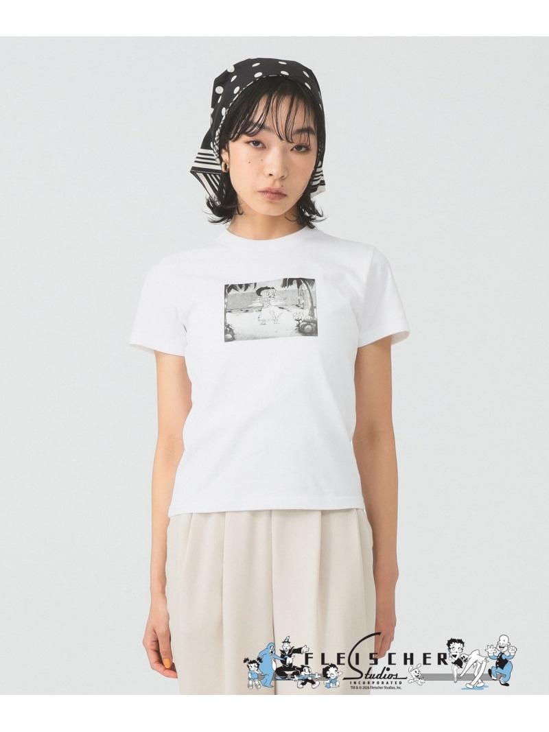 Betty Boop(TM) / Hula Tシャツ Ray BEAMS ビームス ウイメン トップス カットソー・Tシャツ ホワイト【送料無料】[ Fashion]