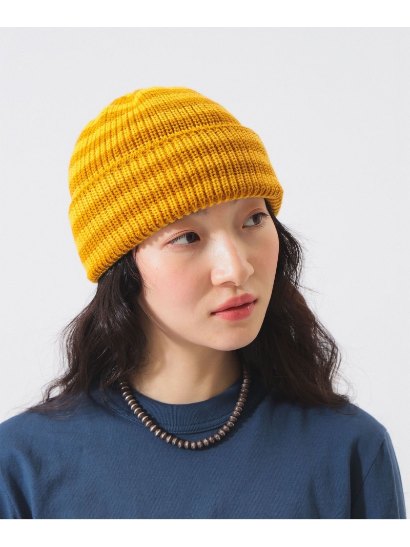 【別注】LEUCHTFEUER / 2トーン ボーダー ワッチキャップ BEAMS BOY ビームス ウイメン 帽子 その他の帽子 パープル イエロー【送料無料】[ Fashion]