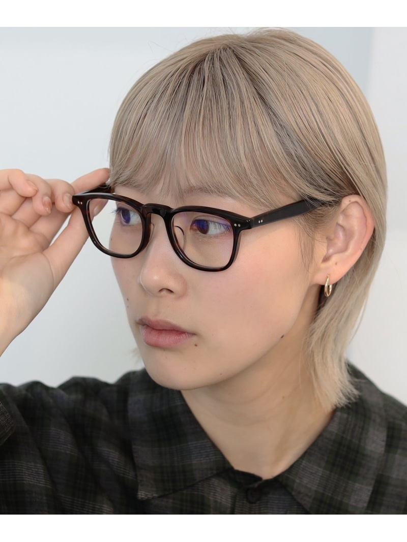 ＜UNISEX＞佐々木セルロイド工業所 * BEAMS JAPAN / 別注 ウェリントン ブルーライトカット メガネ BEAMS JAPAN ビームス ジャパン アクセサリー・腕時計 ネックレス ブラウン ブラック【送料無料】[ Fashion]