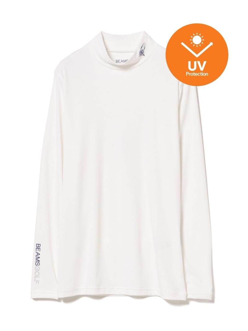 ＜WOMEN＞BEAMS GOLF ORANGE LABEL / ハイネック コンプレッションシャツ(UVカット) BEAMS GOLF ORANGE LABEL ビームス ゴルフ インナー・ルームウェア その他のインナー・ルームウェア ホワイト ブラック【送料無料】[ Fashion]