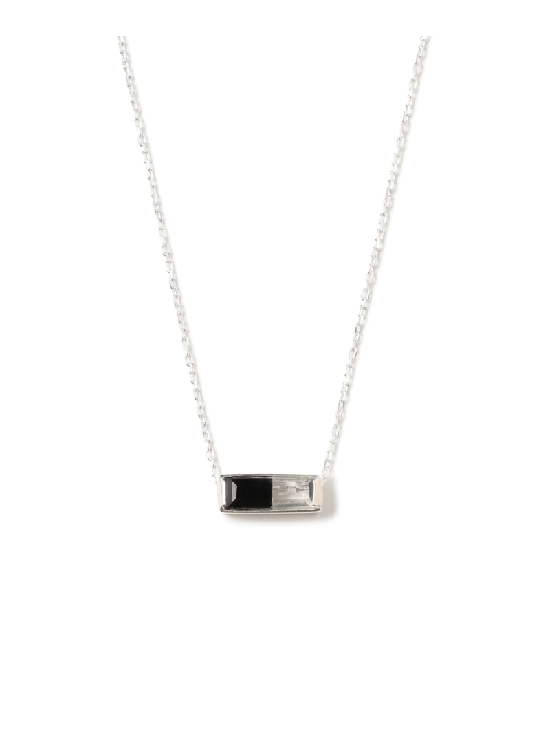 FIBULA / オニキス*クリスタル ネックレス シルバー Demi-Luxe BEAMS デミルクス ビームス アクセサリー・腕時計 ネックレス シルバー【送料無料】[ Fashion]｜BEAMS／ビームス