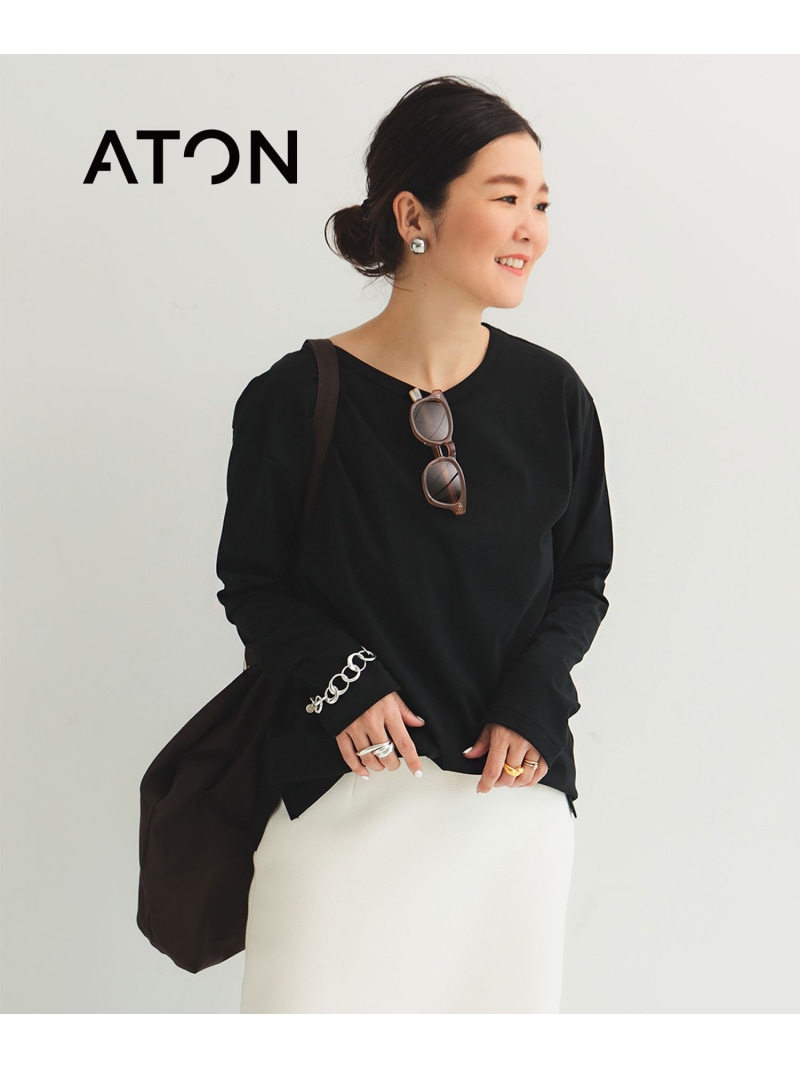 楽天市場】ATON エイトン SUVIN 60/2 LONG SLEEVE ROUND-HEM T-SHIRT