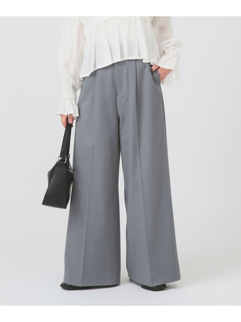 【SALE／30%OFF】バックスリット ワイド パンツ Ray BEAMS ビームス ウイメン パンツ その他のパンツ ブラック【RBA_E】【送料無料】[ Fashion]