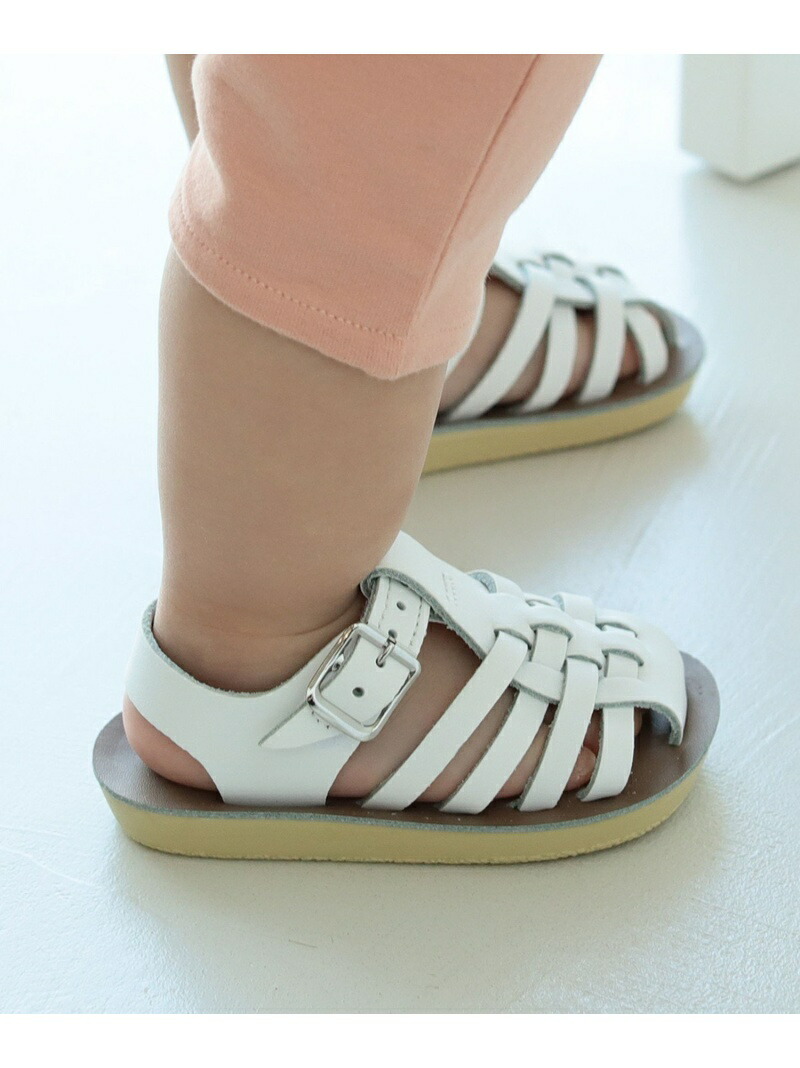 SALT WATER SANDALS / SAILOR ウォッシャブル なめし革 サンダル  (約12~12.5糎) こども ビームス コドモ ビームス シューズ・靴 サンダル 米国海軍 白いこと 黒いこと ベージュ【貨物輸送無料】[ Fashion]