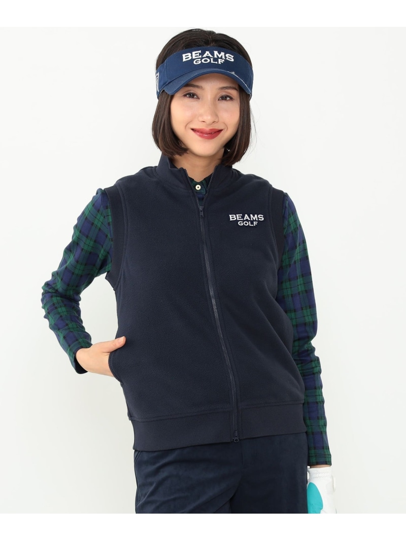 楽天市場】＜WOMEN＞BEAMS GOLF PURPLE LABEL / ツイードパネル ジップ