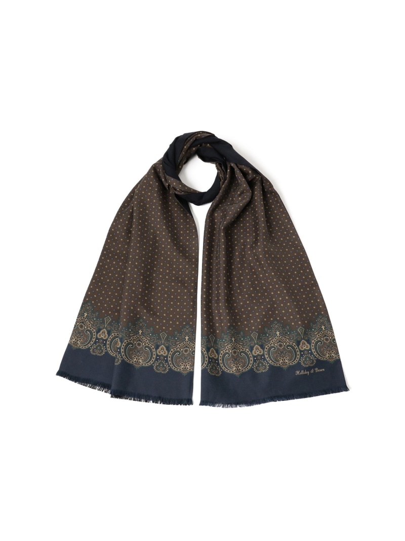 楽天市場】Holliday & Brown / ウールシルク ドット ストール BEAMS F
