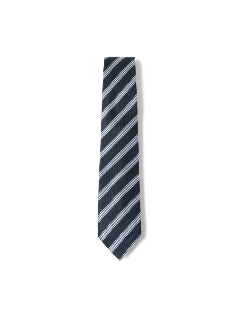 ストライプ ネクタイ 25AW1 BEAMS HEART MEN ビームス ハート スーツ・フォーマル ネクタイ・蝶ネクタイ ネイビー グリーン【送料無料】[ Fashion]