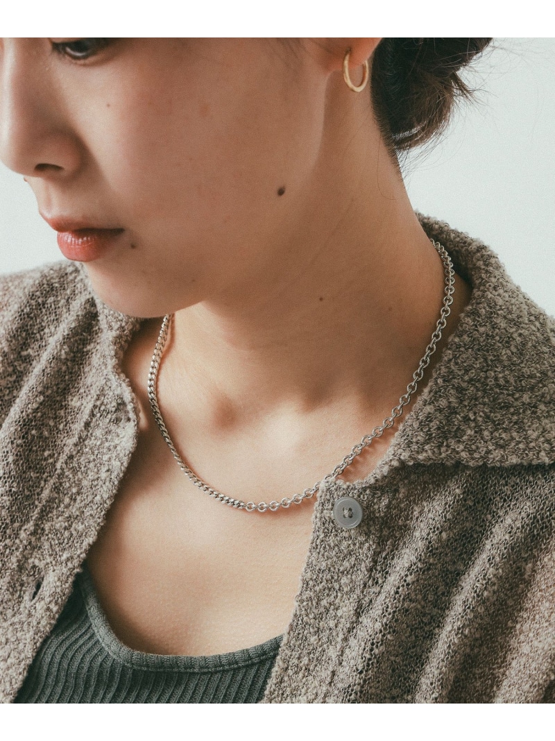 【EXCLUSIVE】50/50 Chain Necklace 18 inch Bill Wall Leather ビームス メン アクセサリー・腕時計 ネックレス【送料無料】[ Fashion]
