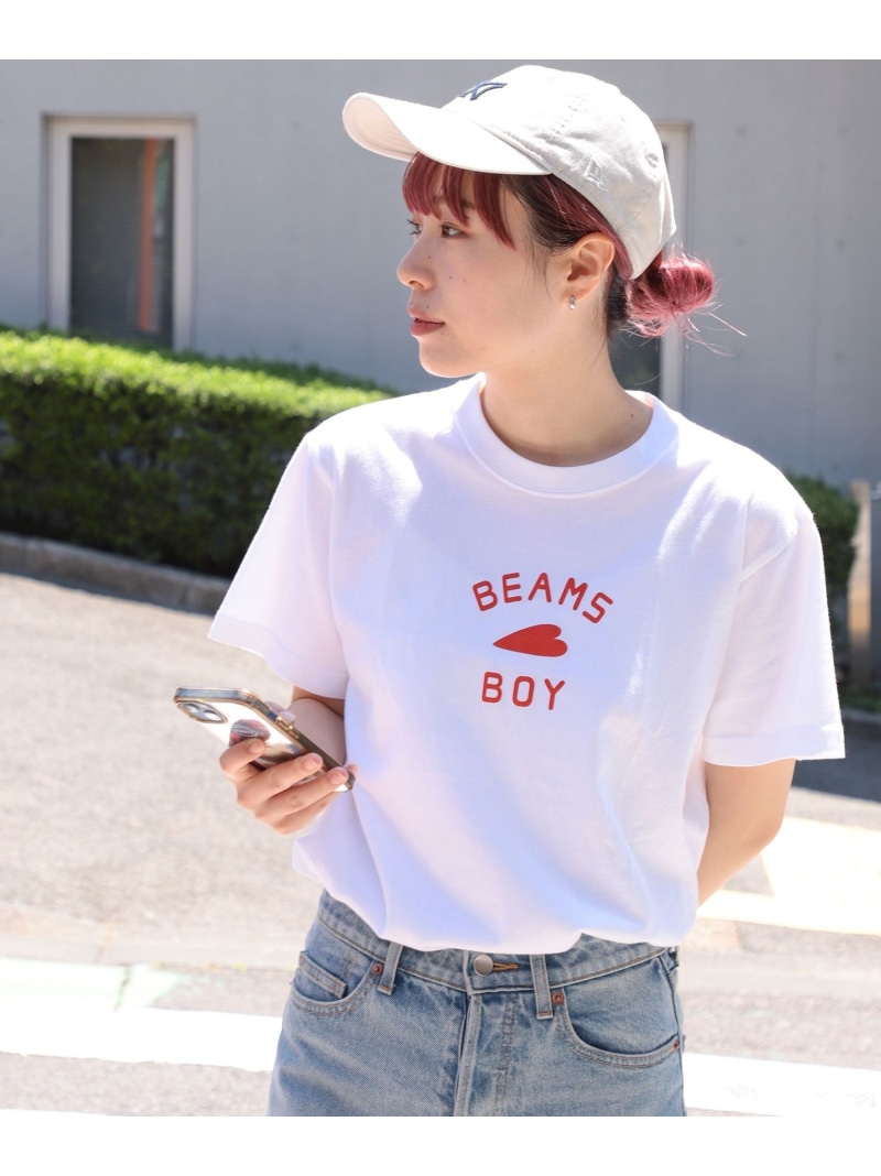 楽天市場】【定番人気！】【受注生産商品】BEAMS BOY / HEART ロゴ T