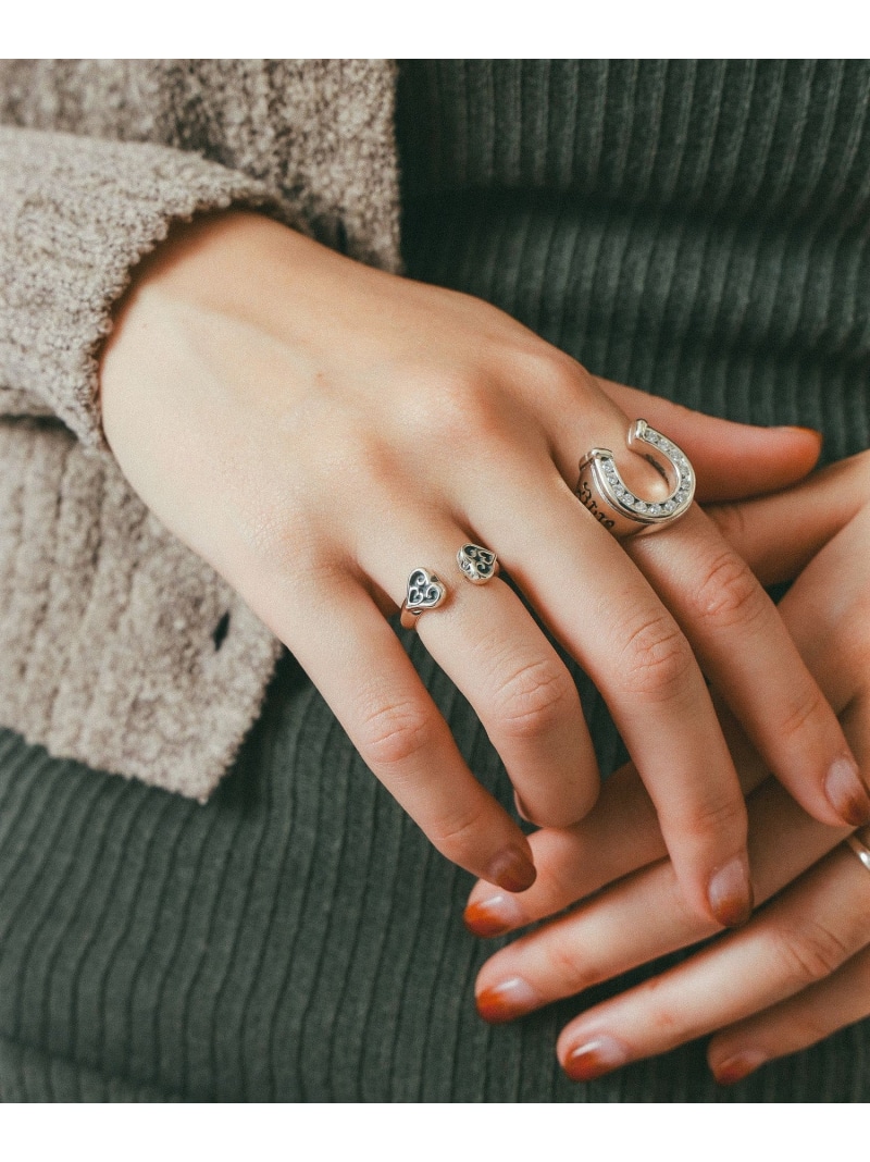 【EXCLUSIVE】Double Tribal Heart Ring Bill Wall Leather ビームス メン アクセサリー・腕時計 リング・指輪【送料無料】[ Fashion]