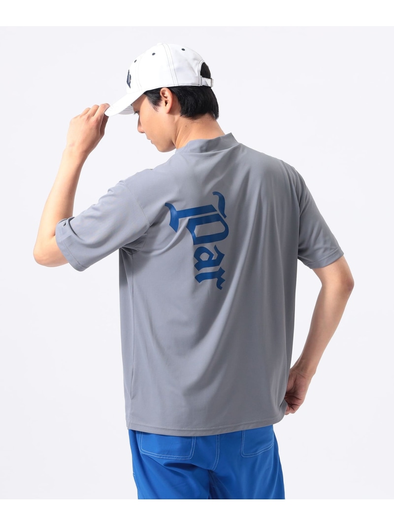 ORANGE LABEL / うしろ側刷り上げる ロゴモックネックシャツ(吸水速乾・UVとり捨てる) BEAMS GOLF ORANGE LABEL ビームス ゴルフ トップス スウェット・トレーナー 米国海軍 薄墨色 白いこと【貨物輸送無料】[ Fashion]