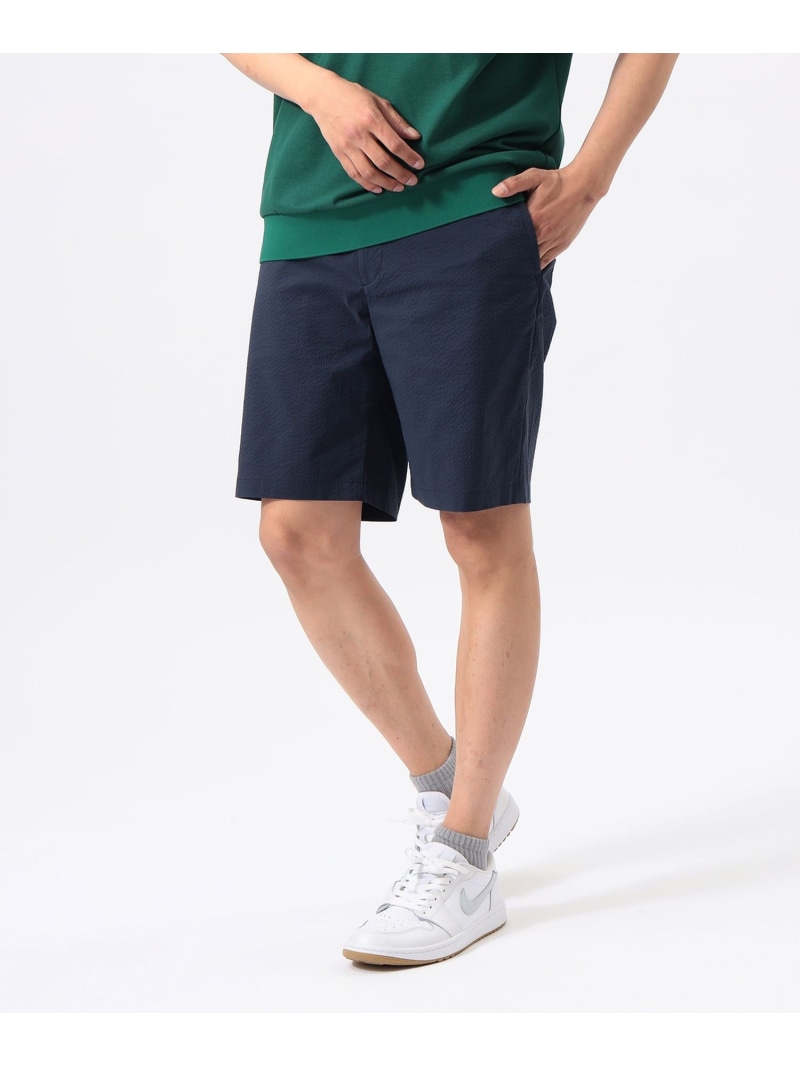 ORANGE LABEL / クールマックス(R)シアサッカーショーツ(吸水速乾) BEAMS GOLF ORANGE LABEL ビームス ゴルフ パンツ その他のパンツ グレー ネイビー【送料無料】[ Fashion]