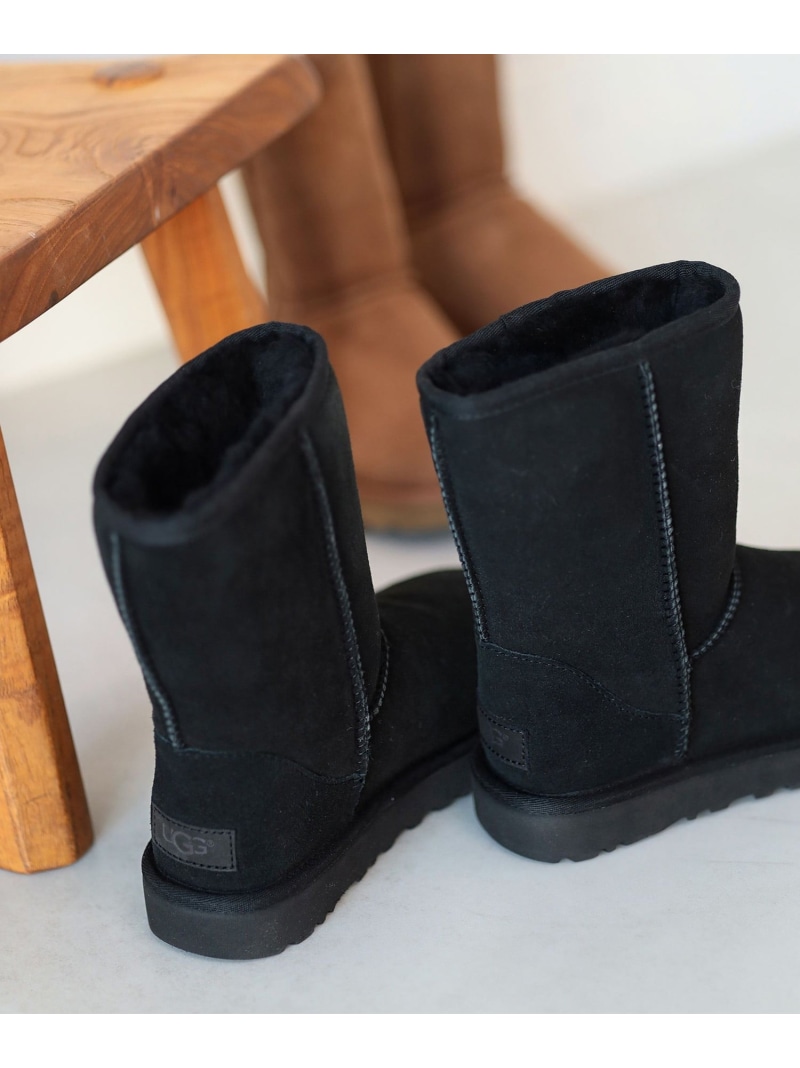 UGG(R) / CLASSIC SHORT 2 Ray BEAMS ビームス ウイメン シューズ・靴 余分の物のシューズ・靴 赤銅色 黒いこと【貨物輸送無料】[ Fashion]