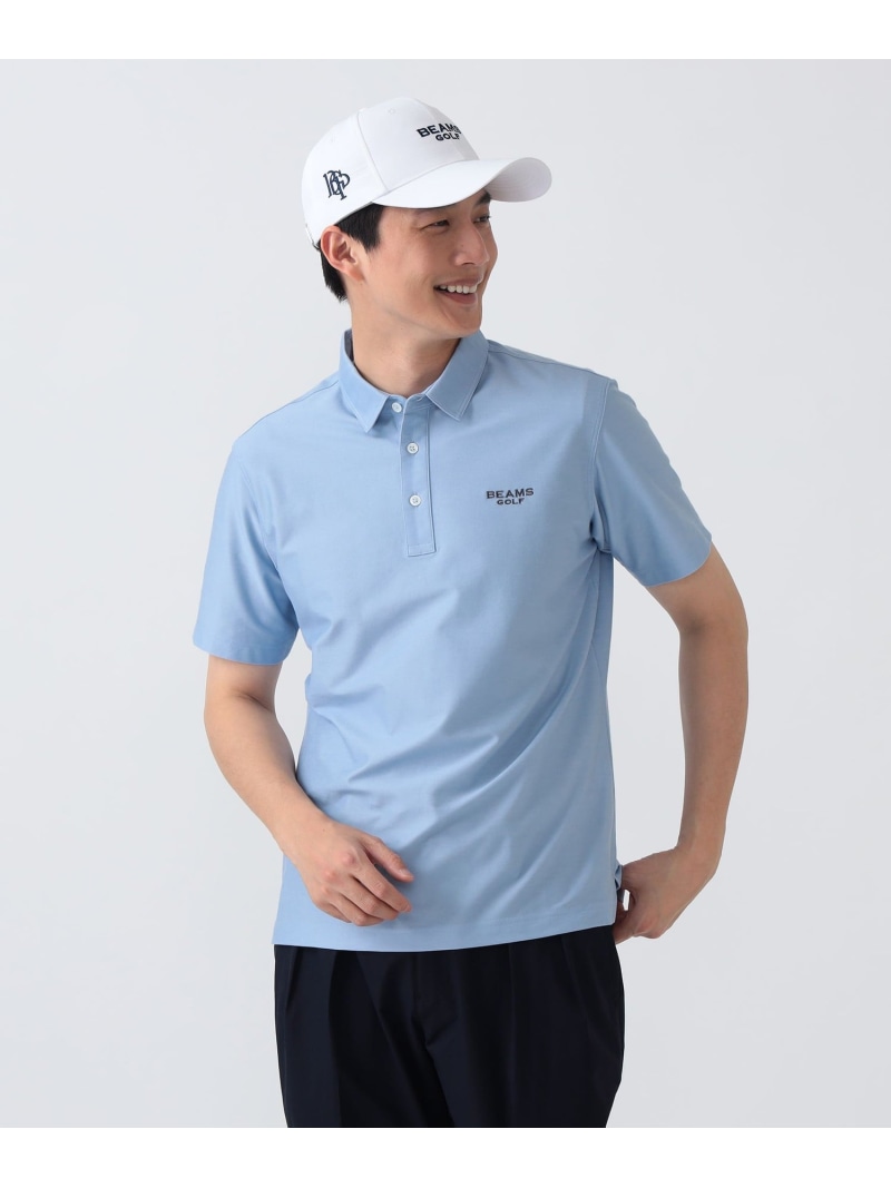 PURPLE LABEL / デニムライク レギュラーカラーシャツ BEAMS GOLF PURPLE LABEL ビームス ゴルフ トップス スウェット・トレーナー ネイビー ベージュ【送料無料】[ Fashion]