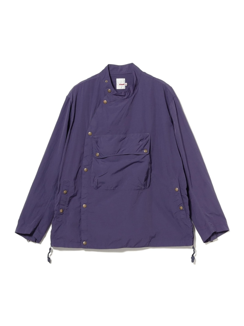 【別注】dip / Motor Cycle Jacket BEAMS PLUS ビームス メン ジャケット・アウター ブルゾン・ジャンパー パープル ブラック【送料無料】[ Fashion]