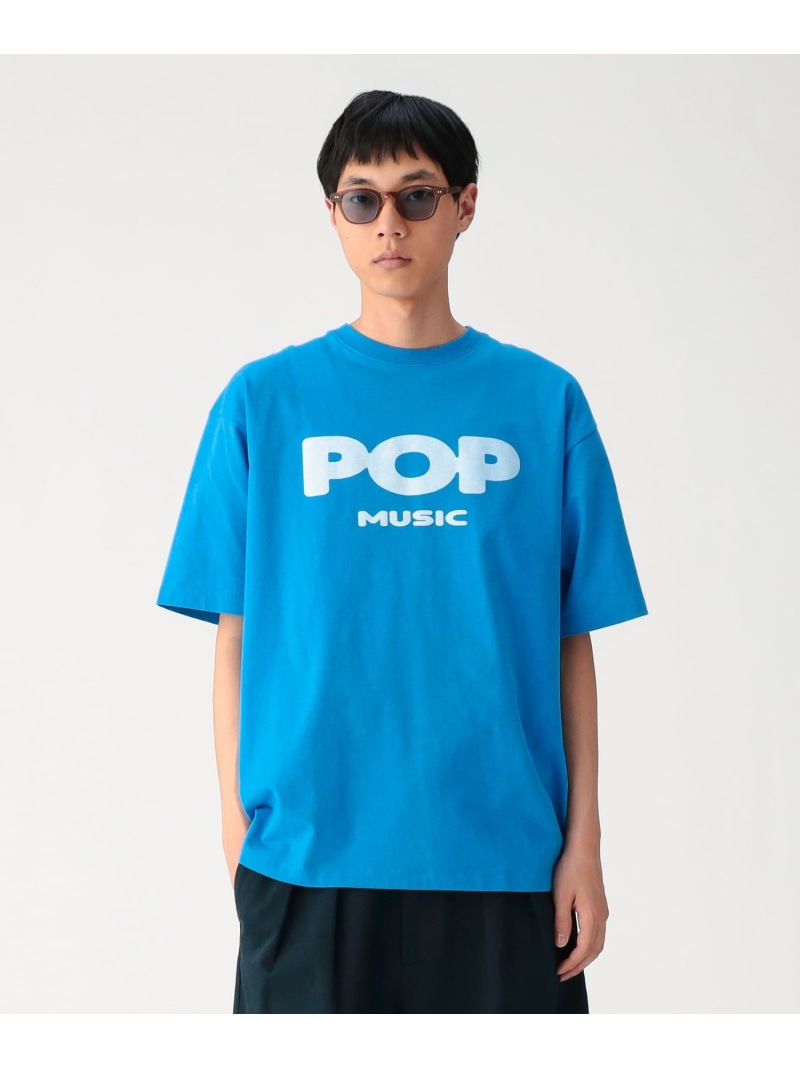 【別注】Champion / Music T-Shirt BEAMS ビームス メン トップス カットソー・Tシャツ ホワイト ブルー ブラック【送料無料】[ Fashion]