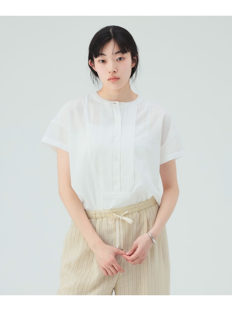 ピンタック シャツ BEAMS HEART WOMEN ビームス ハート トップス シャツ・ブラウス ホワイト ブラック ブラウン【送料無料】[ Fashion]