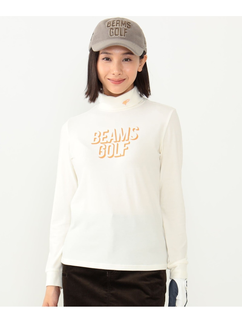 【楽天市場】【SALE／30%OFF】＜WOMEN＞BEAMS GOLF ORANGE LABEL / シャドーロゴ タートルネックシャツ