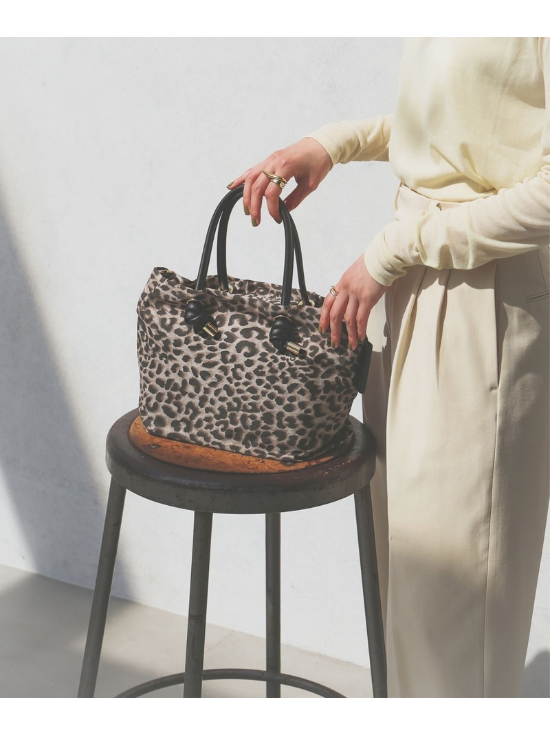 VIOLAd\u0027ORO / ナイロン レオパード トートバッグ S Demi-Luxe BEAMS デミルクス ビームス 御徒面子 トートバッグ【貨物輸送無料】[ Fashion]