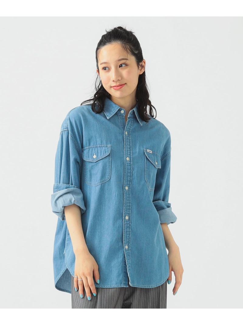 Lee リー デニムシャツワンピース ロングワンピース レギュラーカラー ブルー 楽天市場】【セール/30%OFF】Lee リー デニム シャツワンピース