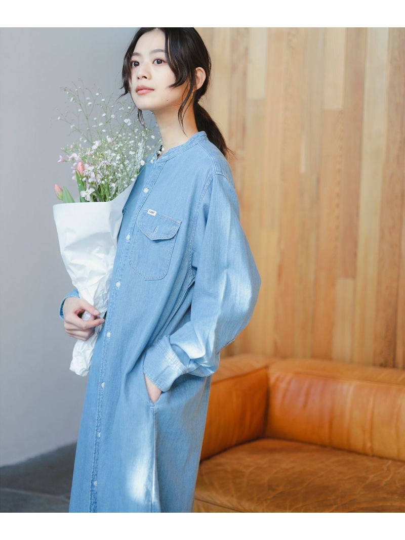 Lee リー デニムシャツワンピース ウエストリボン 長袖 ロング デニムワンピ 楽天市場】【セール/30%OFF】Lee リー デニム シャツワンピース