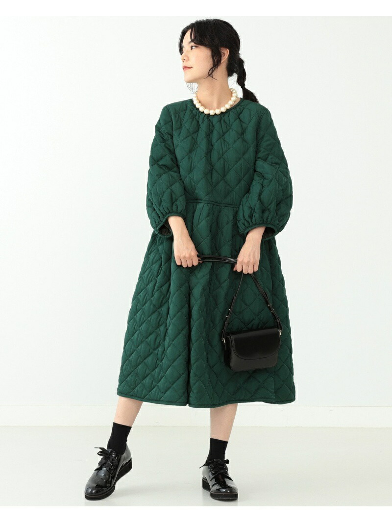 楽天市場 Carolina Glaser キルティング ワンピース Carolina Glaser カロリナ グレイサー ワンピース シャツ ワンピース グリーン ブラック 送料無料 Rakuten Fashion Beams ビームス