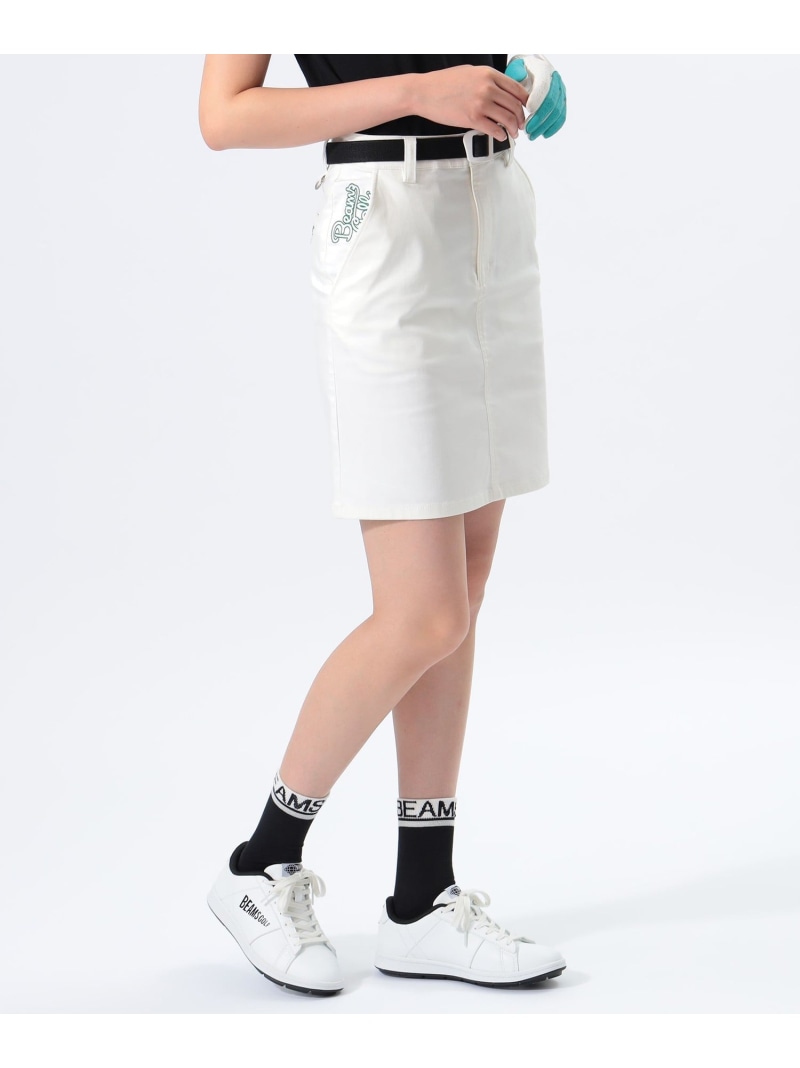 【SALE／40%OFF】ORANGE LABEL / USシリーズ ストレッチスカート BEAMS GOLF ORANGE LABEL ビームス ゴルフ スカート その他のスカート ネイビー ホワイト【RBA_E】【送料無料】[ Fashion]