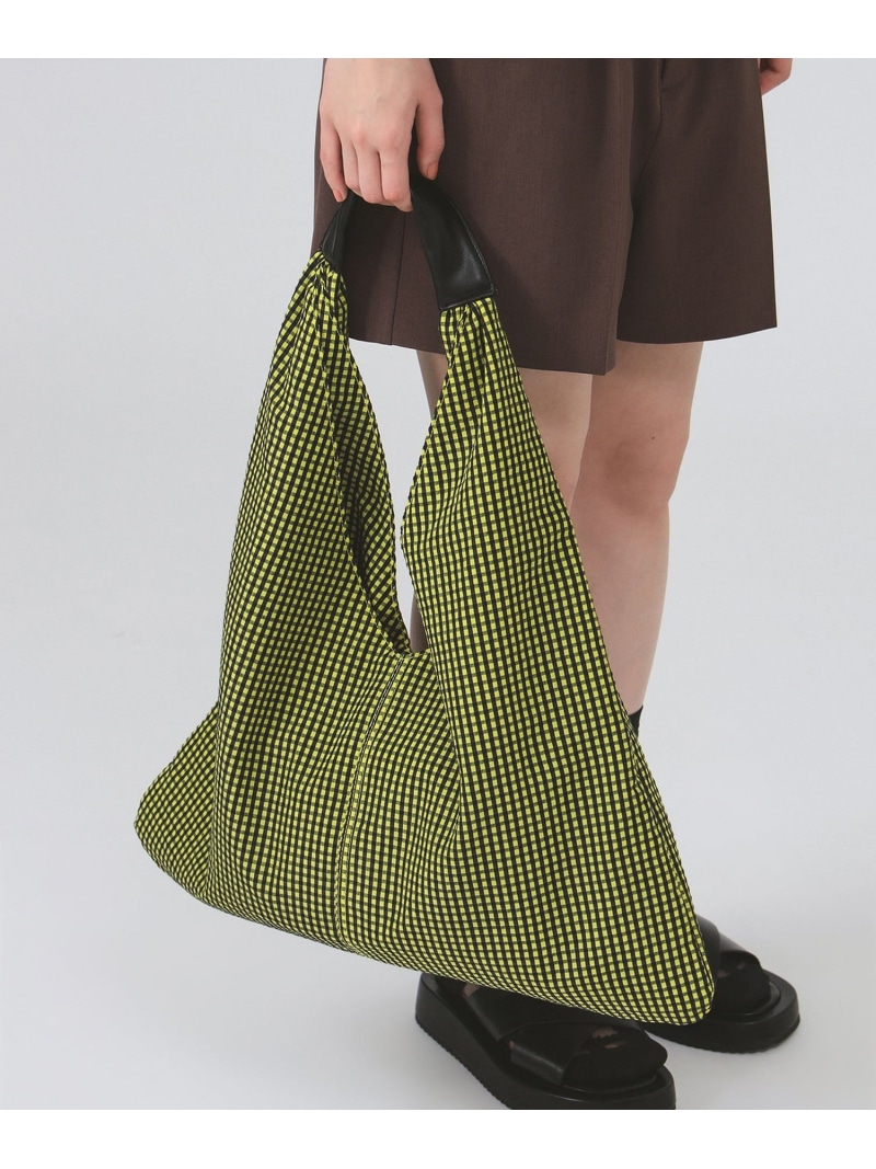 照合のしるし ３角形 御徒面子 Ray BEAMS ビームス ウイメン 御徒面子 トートバッグ 黒いこと 黄色【貨物輸送無料】[ Fashion]