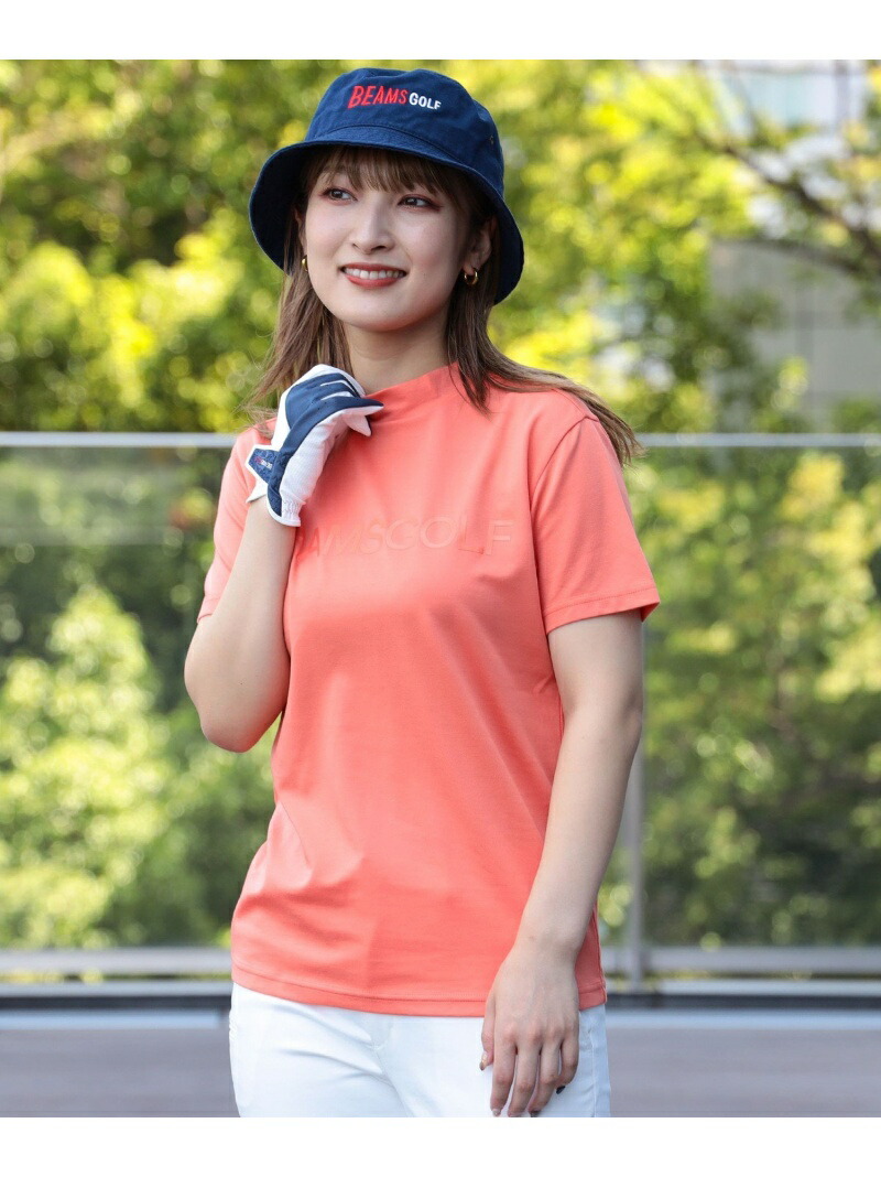 WOMEN BEAMS GOLF ORANGE LABEL クリアロゴ モックネックシャツ ビームス ゴルフ カットソー スウェット オレンジ  ホワイト ネイビー Rakuten Fashion 最新入荷