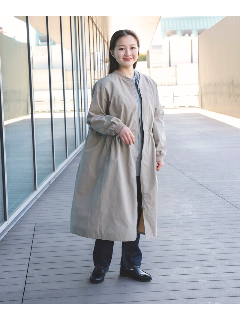 【洗濯可】MA-1ディテール バックタックコート 26SS レディース ライトアウター 春アウター BEAMS HEART WOMEN ビームス ハート ジャケット・アウター その他のジャケット・アウター グリーン ホワイト ベージュ【送料無料】[ Fashion]