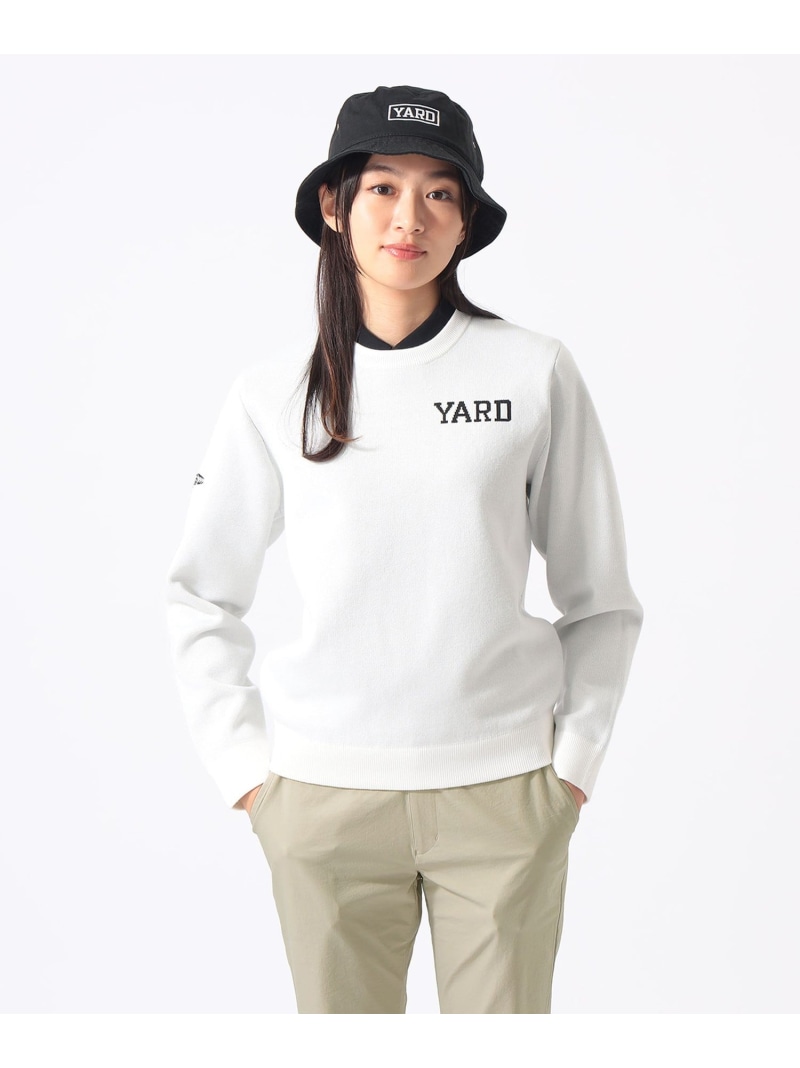 【SALE／40%OFF】＜WOMEN＞ORANGE LABEL / YARD ジャカード ニット BEAMS GOLF ORANGE LABEL ビームス ゴルフ トップス ニット グリーン ホワイト【RBA_E】【送料無料】[ Fashion]｜BEAMS／ビームス