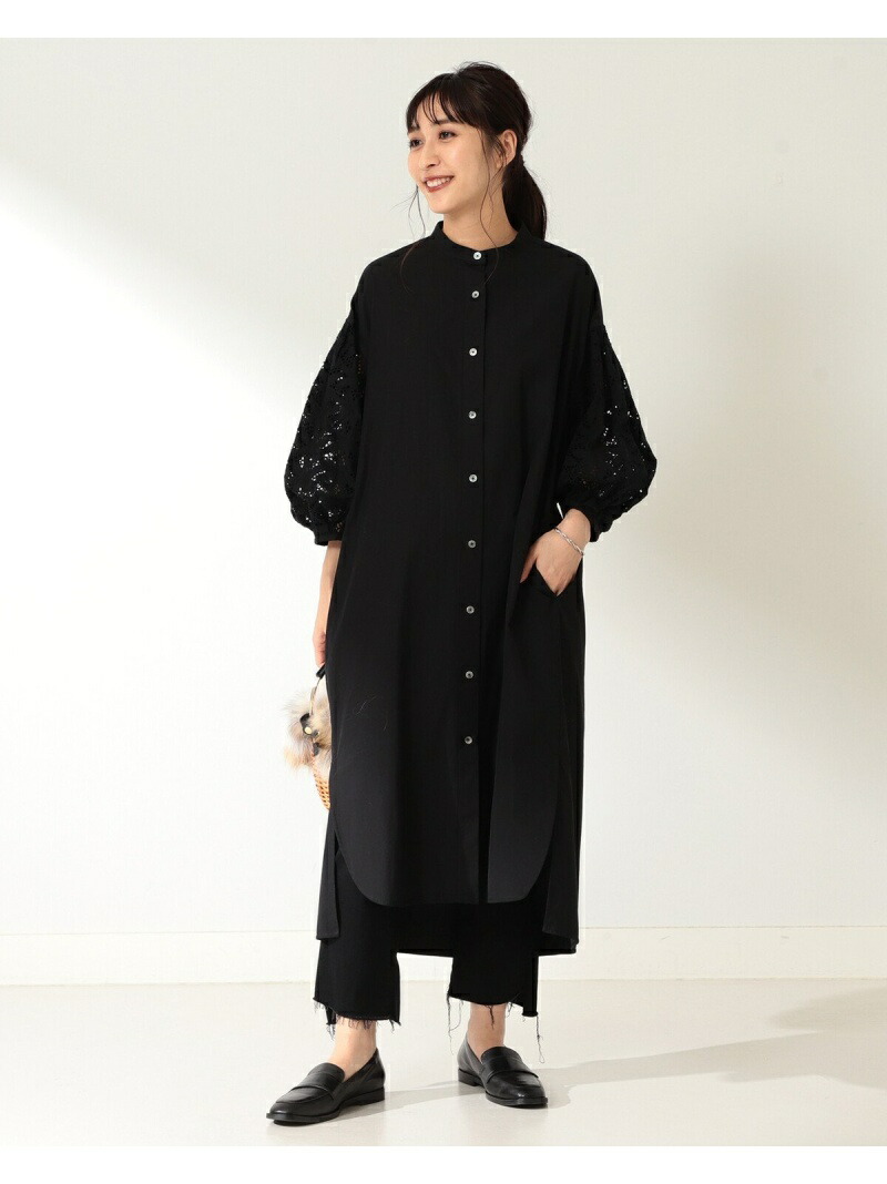 Ticca 別注 レースパフスリーブ オープンワンピース Demi Luxe Beams デミルクス ビームス ワンピース シャツワンピース ブラック 先行予約 送料無料 Rakuten Fashion Rvcconst Com