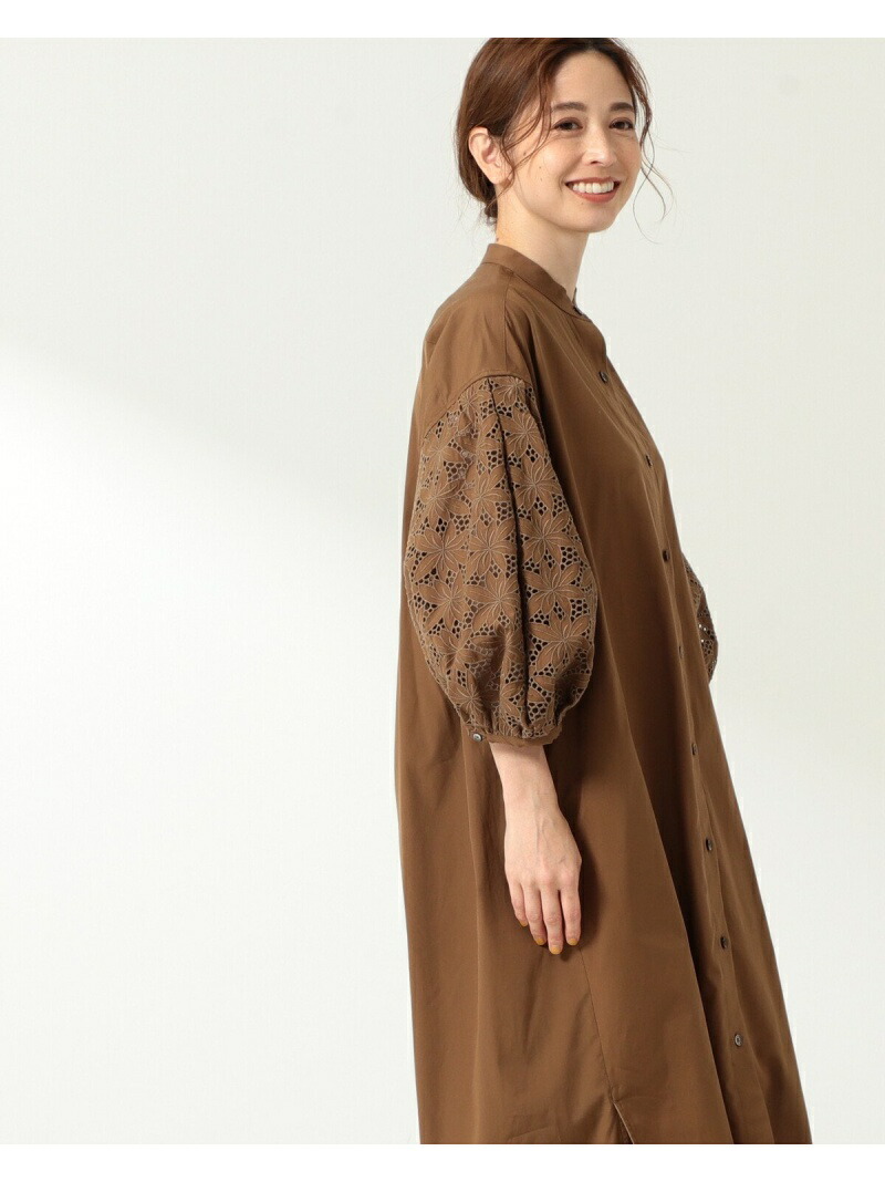 Ticca 別注 レースパフスリーブ オープンワンピース Demi Luxe Beams デミルクス ビームス ワンピース シャツワンピース ブラック 先行予約 送料無料 Rakuten Fashion Sittingseat Com