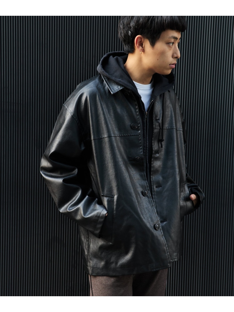 楽天市場】BEAMS PLUS / レザー カーコート 25AW BEAMS PLUS ビームス