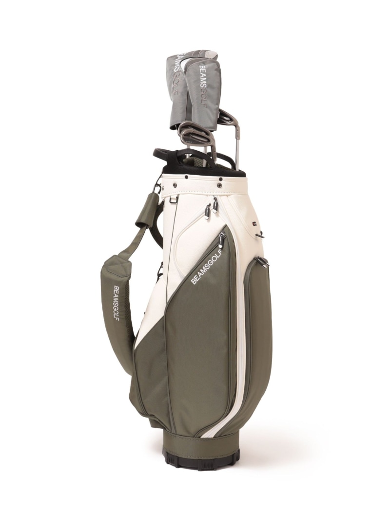 バイカラー エイトハーフ キャディバッグ 2 8.5インチ 3500g ギフト BEAMS GOLF ビームス ゴルフ スポーツ・アウトドア用品 ゴルフグッズ【送料無料】[ Fashion]｜BEAMS／ビームス