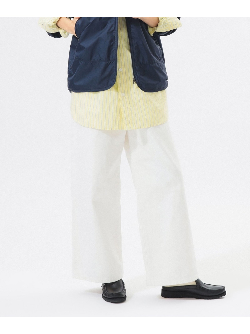 ワイド デニム パンツ BEAMS BOY ビームス ウイメン パンツ ジーンズ・デニムパンツ ホワイト ネイビー【送料無料】[ Fashion]