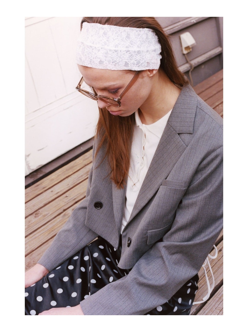 【SALE／30%OFF】2ボタン W クロップド ジャケット Ray BEAMS ビームス ウイメン ジャケット・アウター テーラードジャケット・ブレザー ブラック【RBA_E】【送料無料】[ Fashion]