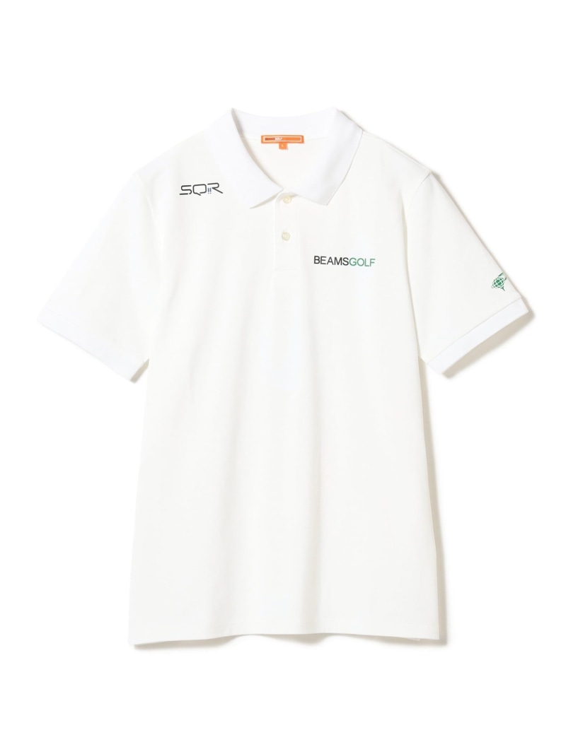ORANGE LABEL / USつづき物 SQR 伸ばすこと鹿の子 スポーツシャツ(吸水速乾・UVとり捨てる) 26SS BEAMS GOLF ORANGE LABEL ビームス ゴルフ トップス スポーツシャツ 米国海軍 白いこと 黒いこと【貨物輸送無料】[ Fashion]
