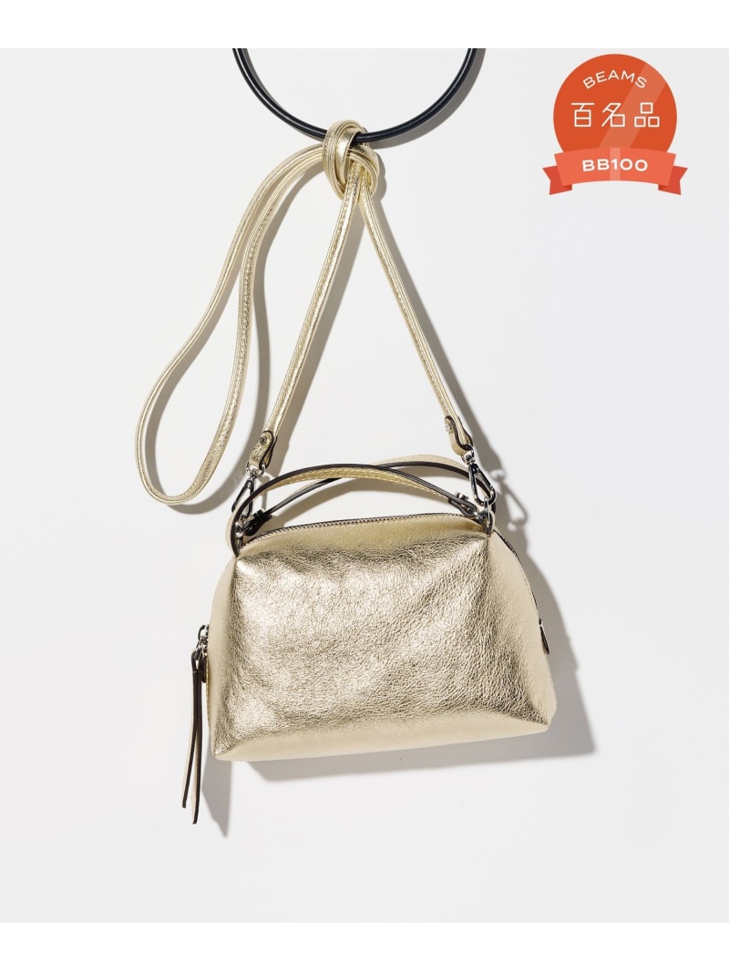 GIANNI CHIARINI / メタリック ALIFA なめし革ショルダーバッグ S Demi-Luxe BEAMS デミルクス ビームス 御徒面子 ショルダーバッグ【貨物輸送無料】[ Fashion]