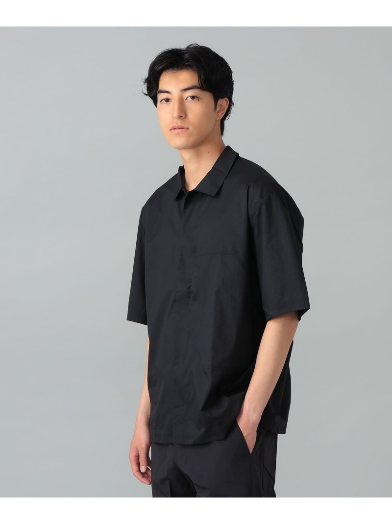 ＜MEN＞VEILANCE / DEMLO ショートスリーブシャツ International Gallery BEAMS ビームス メン トップス シャツ・ブラウス ブラック【送料無料】[ Fashion]｜BEAMS／ビームス