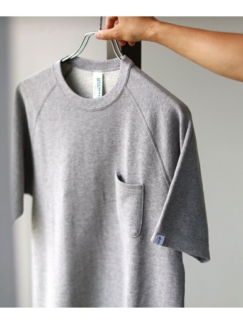 LOOPWEELER * BEAMS PLUS / 別注 Extra Light Short Sleeve Sweat BEAMS MEN ビームス メン トップス スウェット・トレーナー グリーン カーキグリーン ブラック グレー ピンク ネイビー ホワイト ブルー【送料無料】[ Fashion]