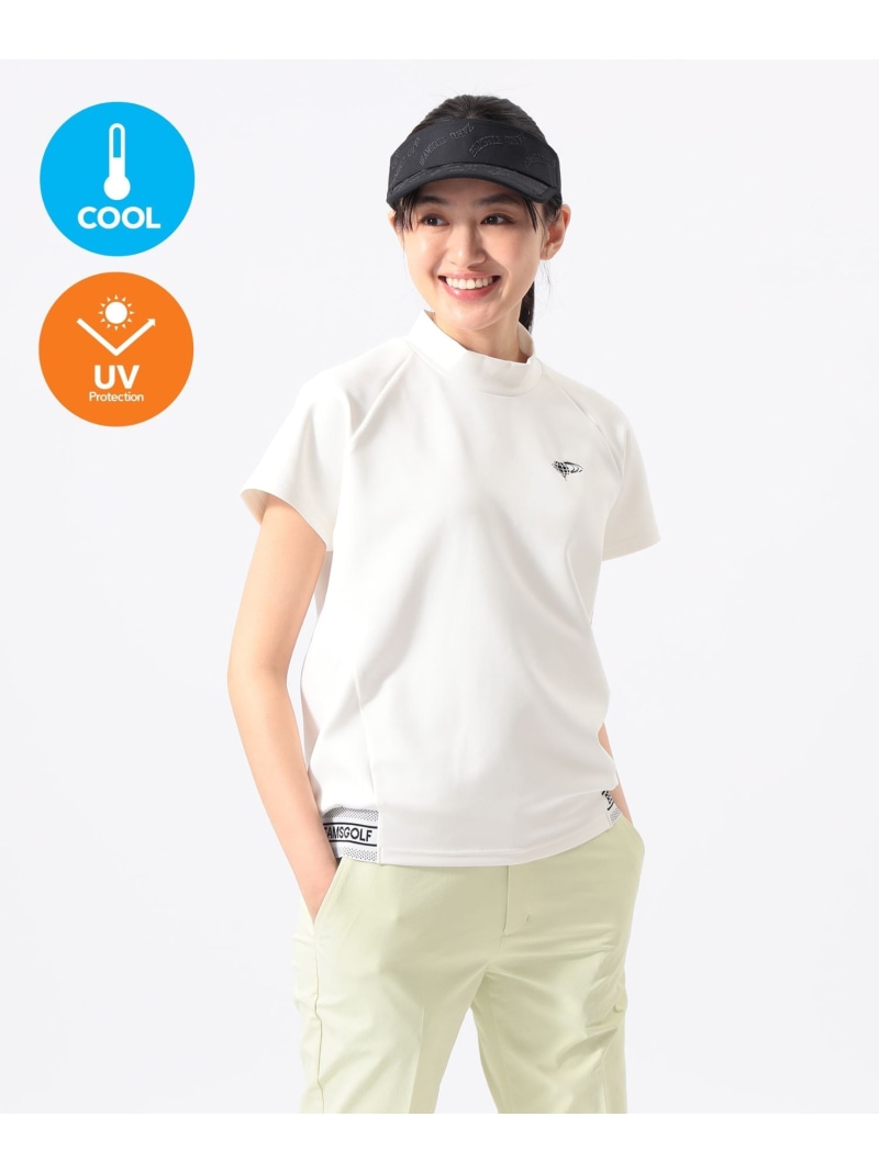 ORANGE LABEL / 裾肋材 ロゴモックネックシャツ(当たること冷感・UVとり捨てる) BEAMS GOLF ORANGE LABEL ビームス ゴルフ トップス スウェット・トレーナー オレンジ色 白いこと 米国海軍【貨物輸送無料】[ Fashion]