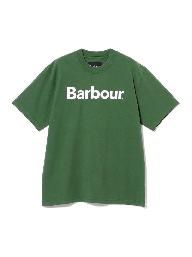 Barbour / ロゴ Tシャツ BEAMS F ビームス メン トップス カットソー・Tシャツ ブルー ホワイト グリーン【送料無料】[ Fashion]