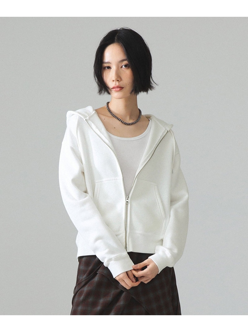 【別注】HEAR MY NAME * maturely / プリント ジップ フーディー BEAMS BOY ビームス ウイメン トップス スウェット・トレーナー ホワイト【先行予約】*【送料無料】[ Fashion]｜BEAMS／ビームス