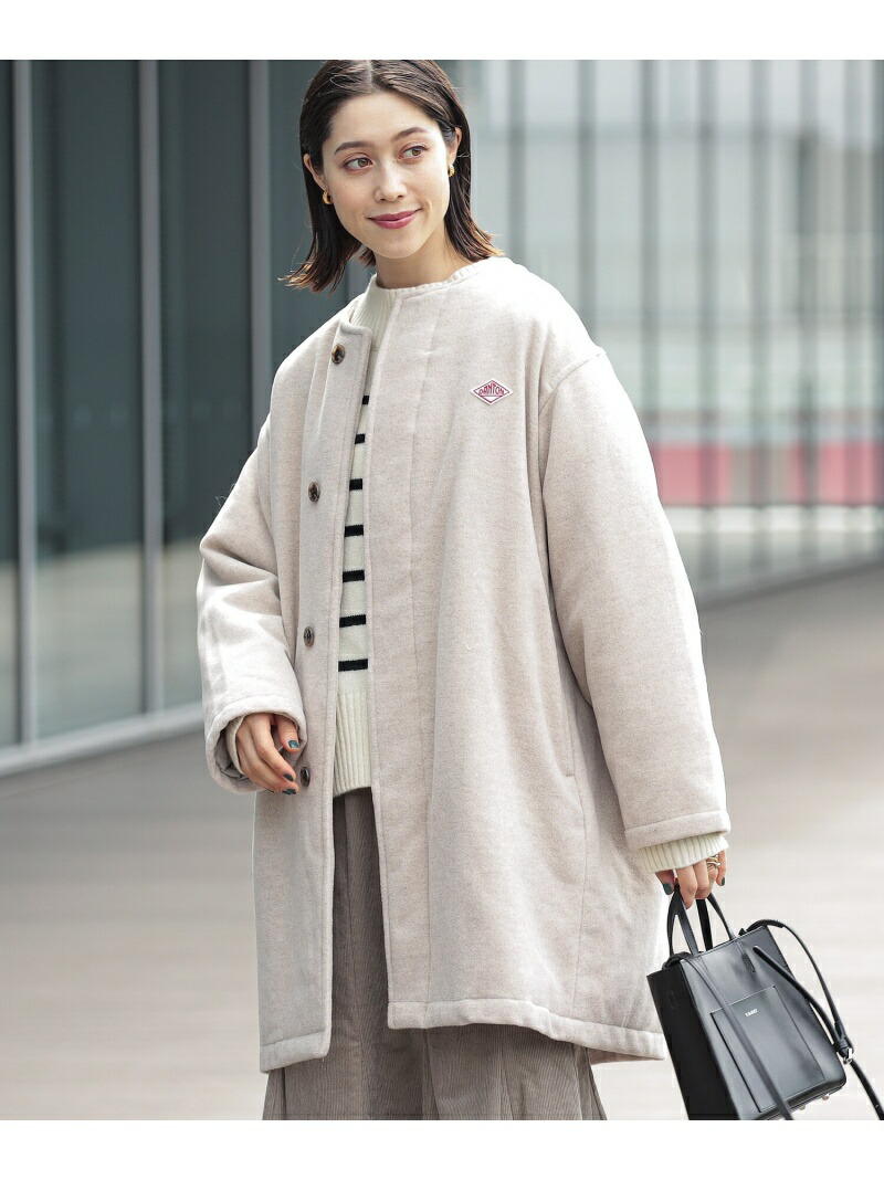 Danton 別注 ダウンコート Ray ダントン ノーカラー モッサ Danton アウター Beams